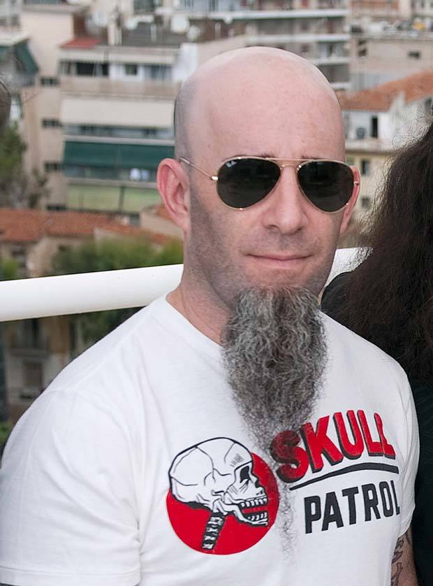The Anthrax guitarist is well known for his hairy mug. You can imagine if he failed to keep up an intense shaving regime his eyebrows would join up with is ... - scott-ian
