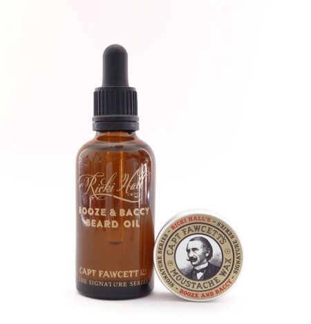 Captain Fawcett - Ricki Hall's Booze & Baccy Beard Oil & Moustache Wax Captain Fawcett - Ricki Hall's Booze & Baccy Beard Oil & Moustache Wax