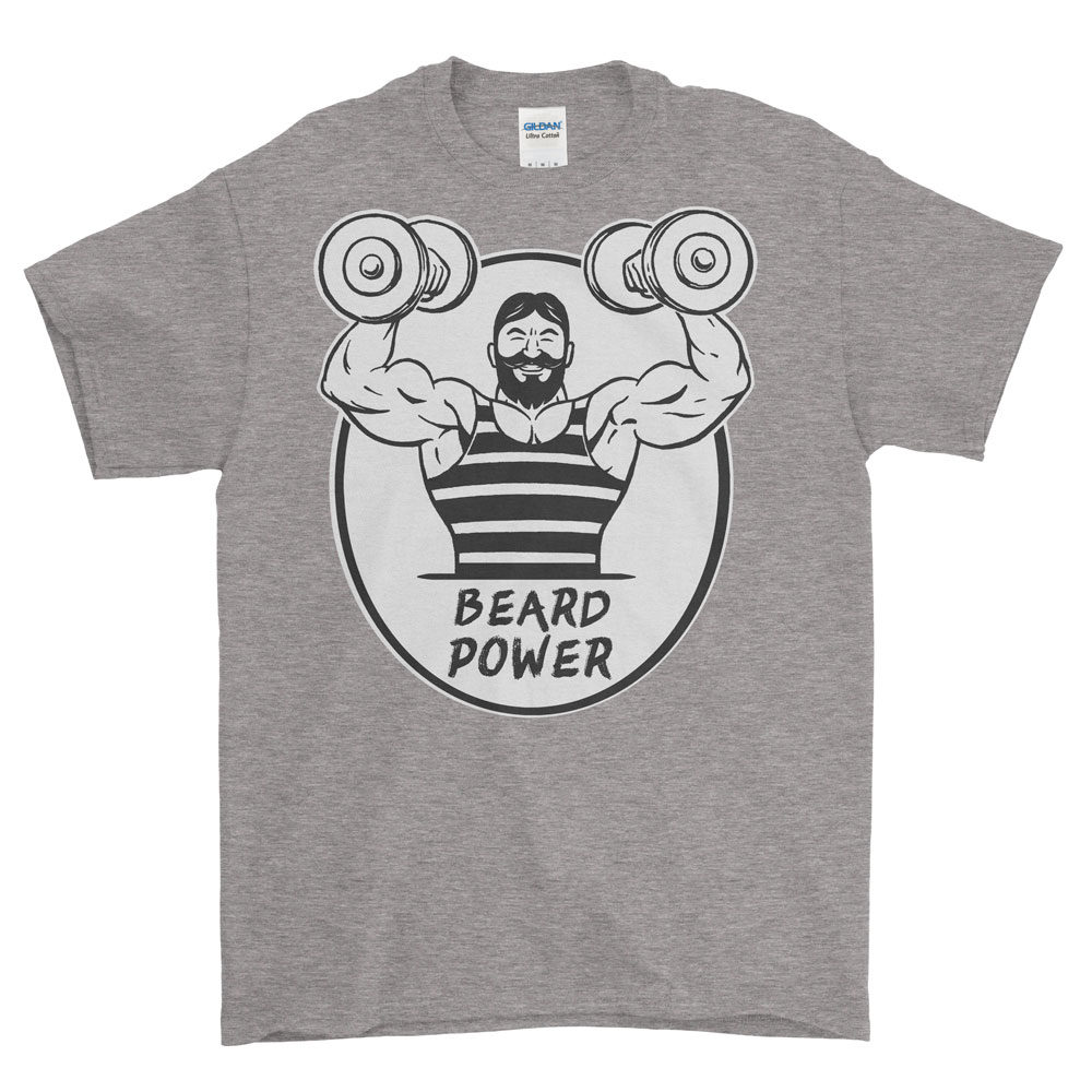 Beard Power Dumbbell - Heavyweight Tee