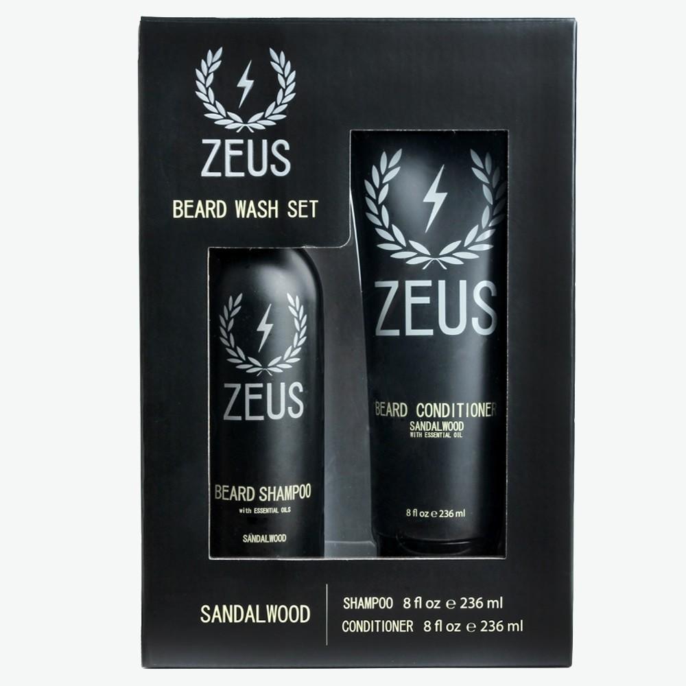 Zeus Beard Wash & Conditioner Set - Sandalwood